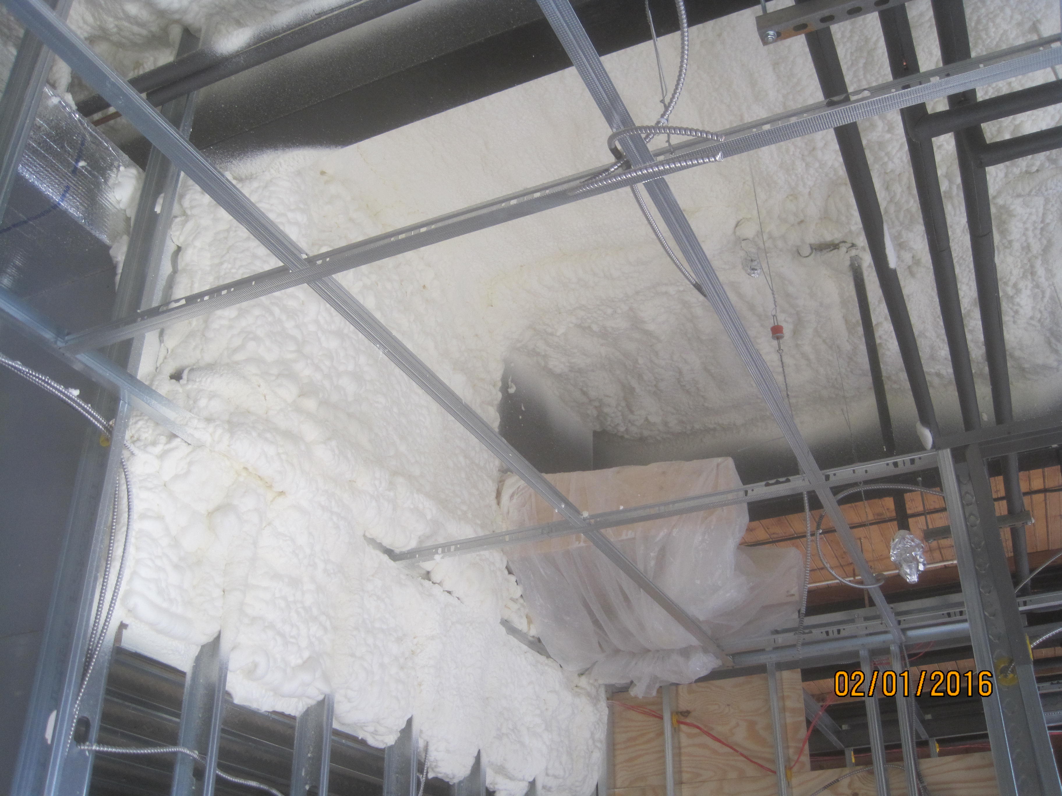 Commercial spray foam insulation